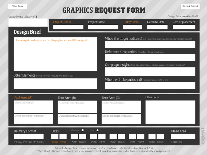Poker short forms