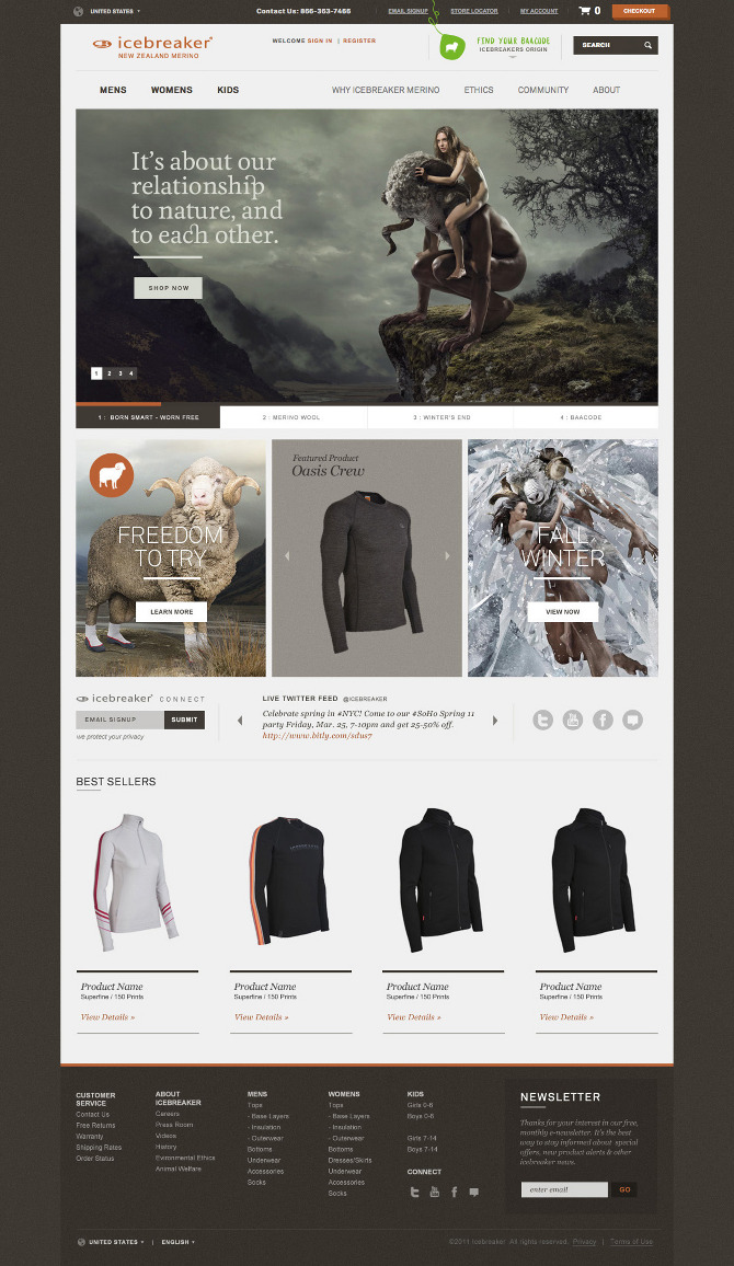 Web design inspiration