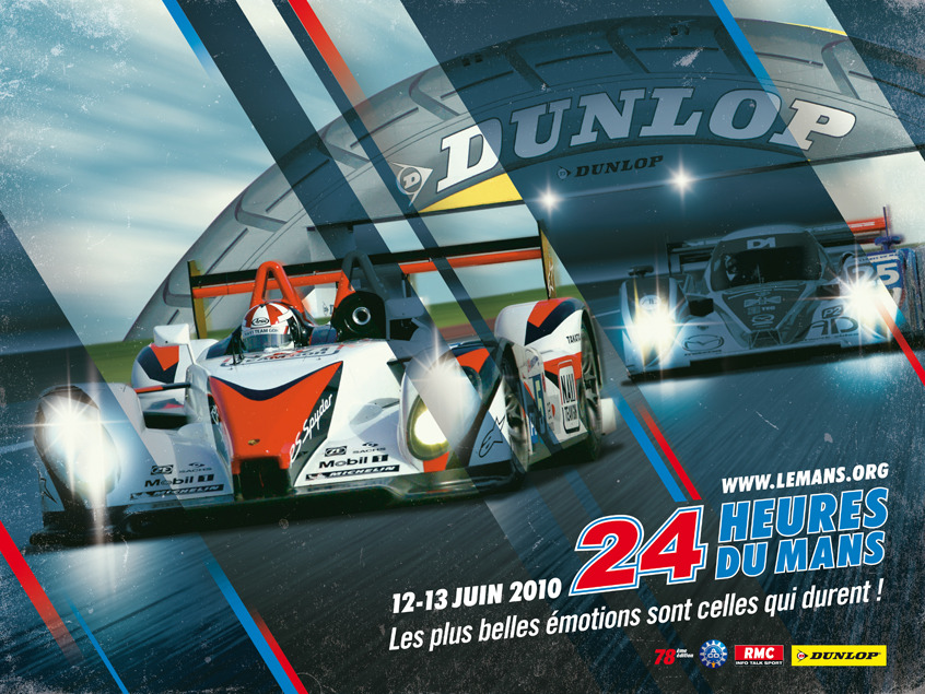 24 heures du mans 2010 proposition of art direction graphic design