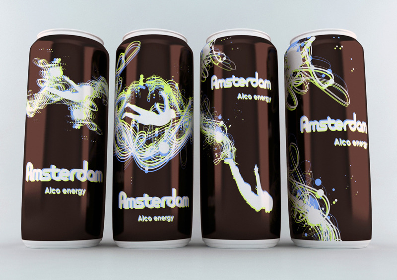 Energy drink packaging Portfolio of Tibor Tovt