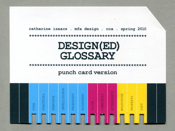 punch card designs