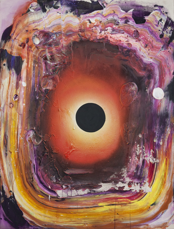 "Hole", 40 x 30, acrylic on canvas, 2011 by Chris Trueman