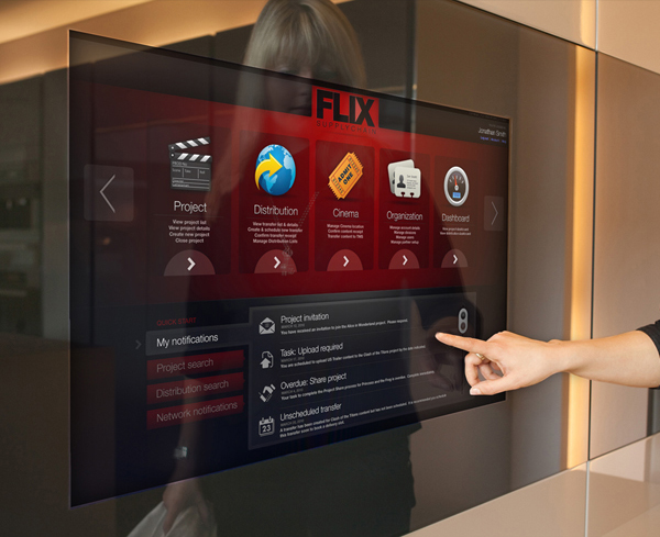 flix screens braintank large format touch screen display