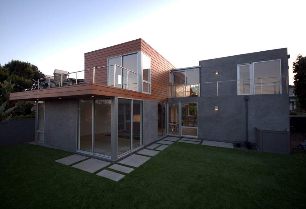 Beach Home Design this modern beach house has a stone walkway that brings you to the front of the Manhattan Beach House Walker Workshop Design Build Beach Home Design cost saving strategies in a small california beach house adorable small house design Manhattan Beach House Walker Workshop Design Build