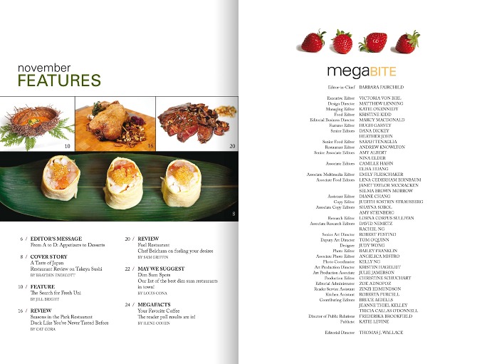 recipe layout