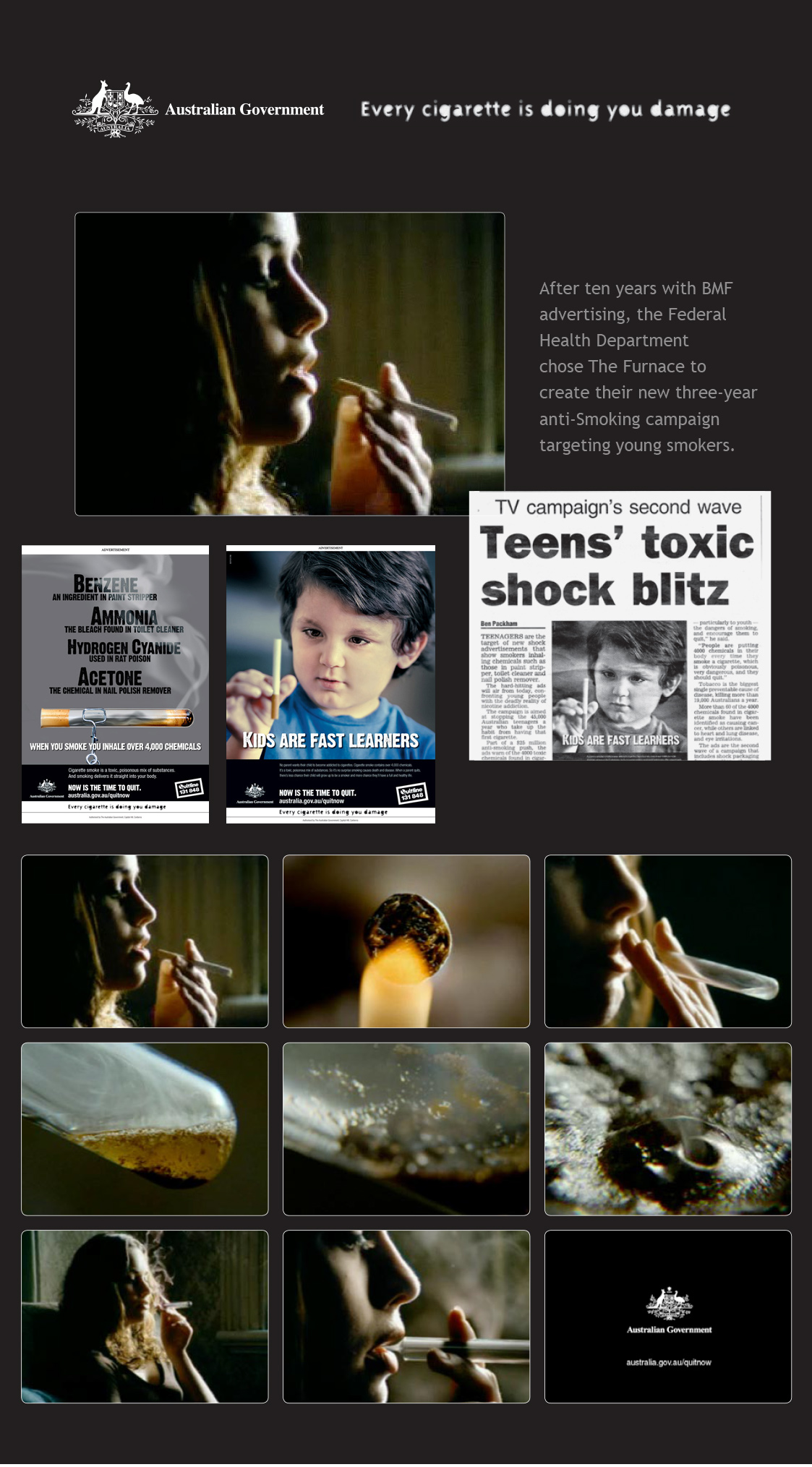 Australian Government Anti-Smoking - Adam Horne Selected Works: 200X