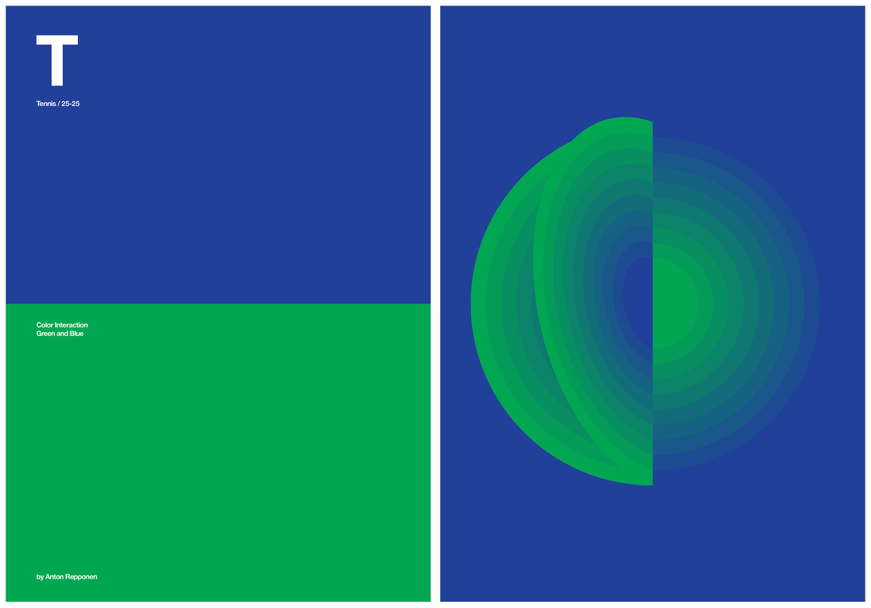 Tennis Color Study - Anton Repponen - Museum of Design Artifacts