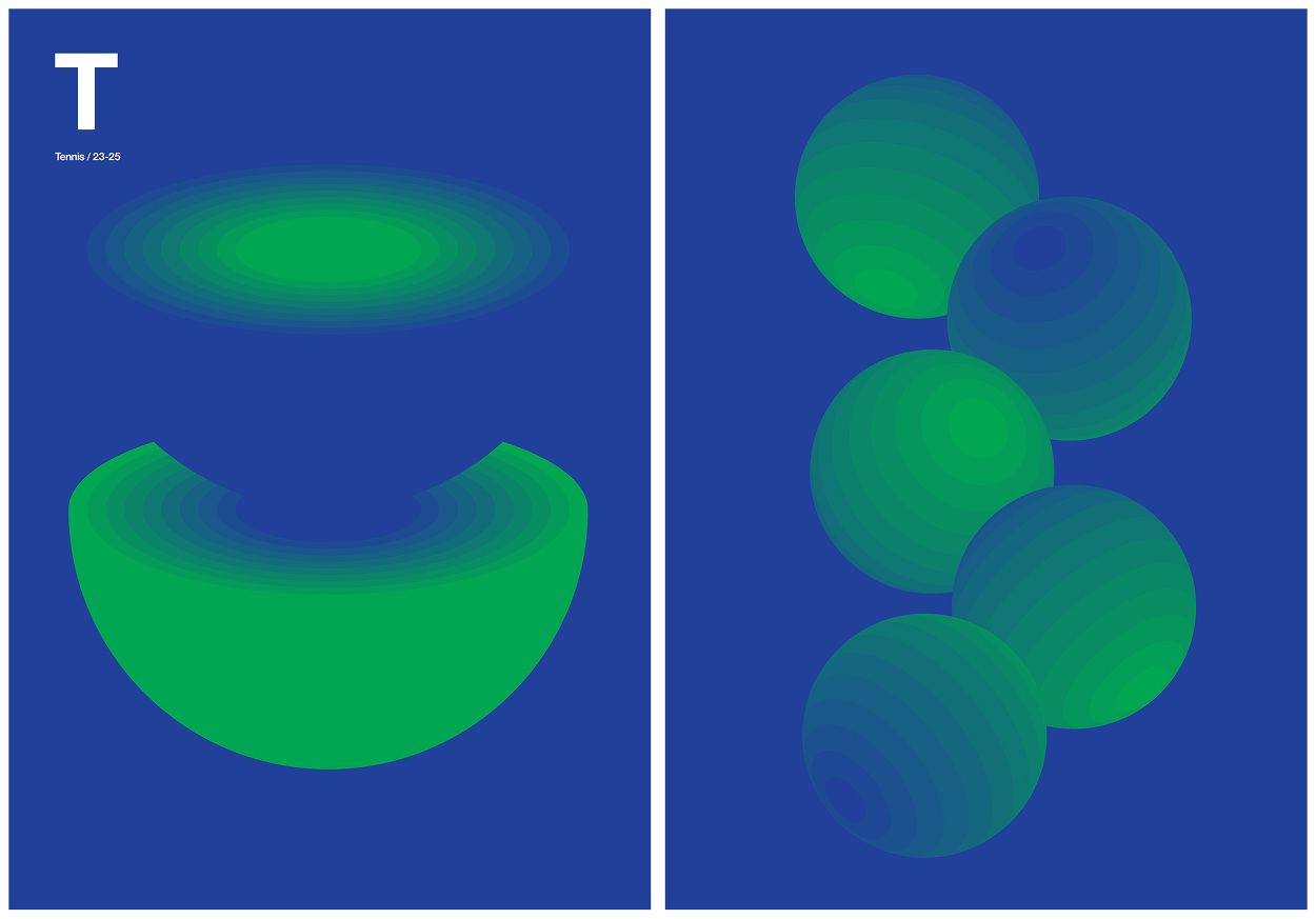 Tennis Color Study - Anton Repponen - Museum of Design Artifacts