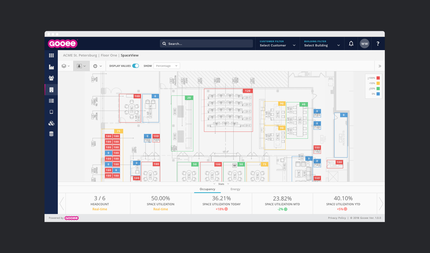 Gooee floor builder occupancy settings
