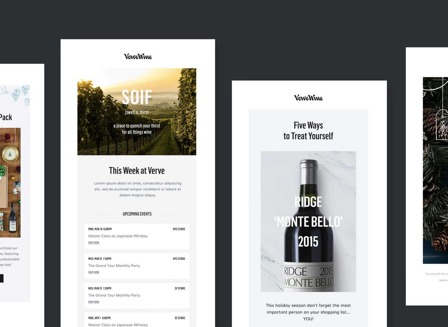 Verve Wine email design system