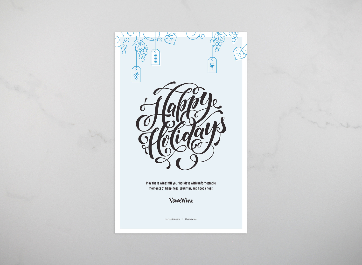 Verve Wine holiday card