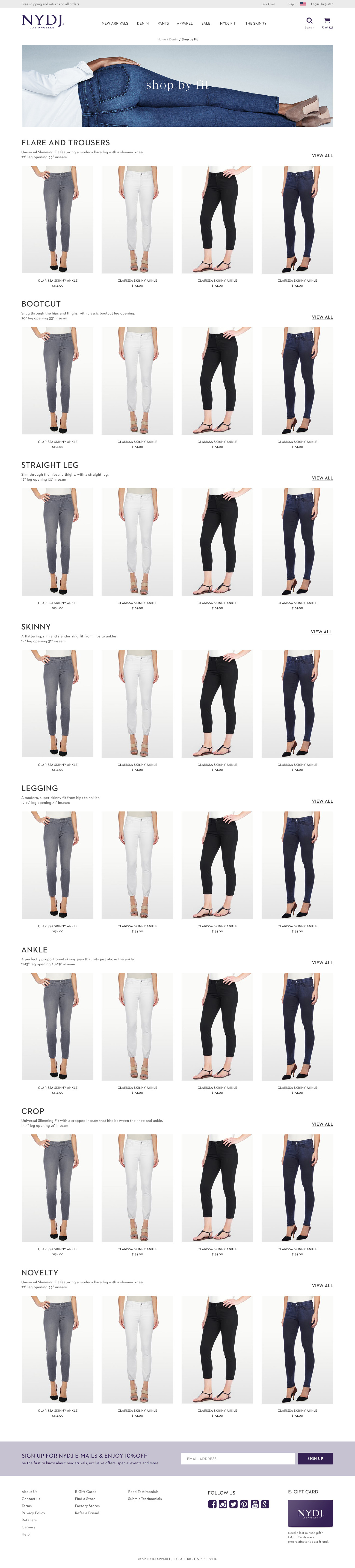 NYDJ category landing page
