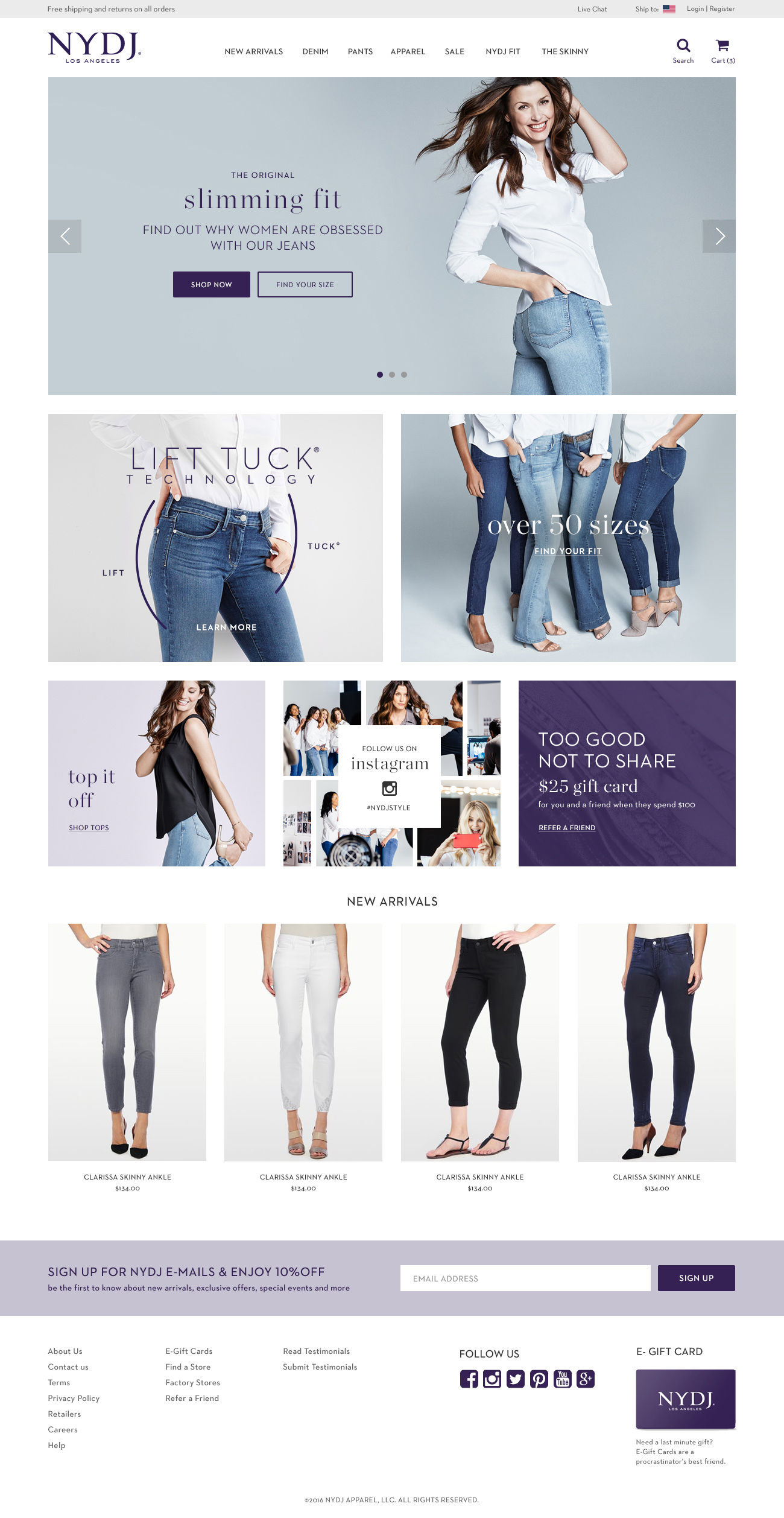 NYDJ website design