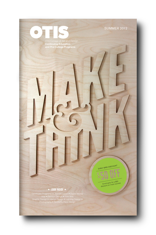 Otis College pprwrk studio typography + design