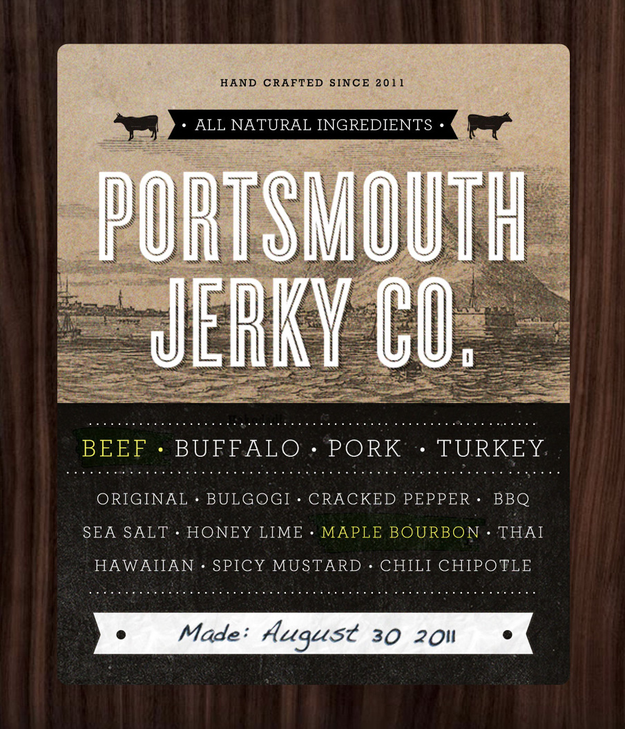 Portsmouth Jerky Co. Jared Laham // Creative Direction + Digital Design