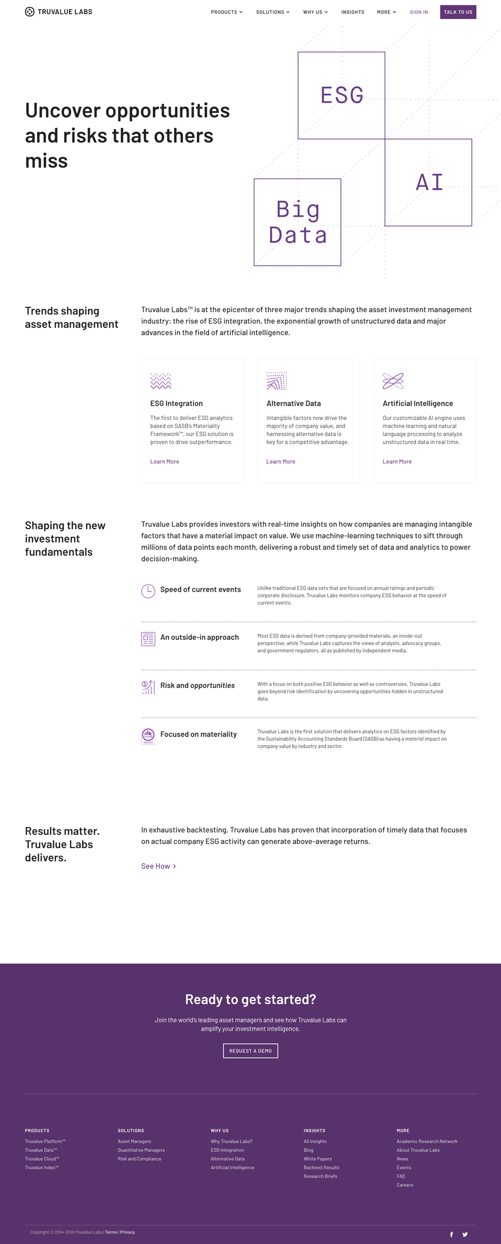 Truvalue Labs why us page