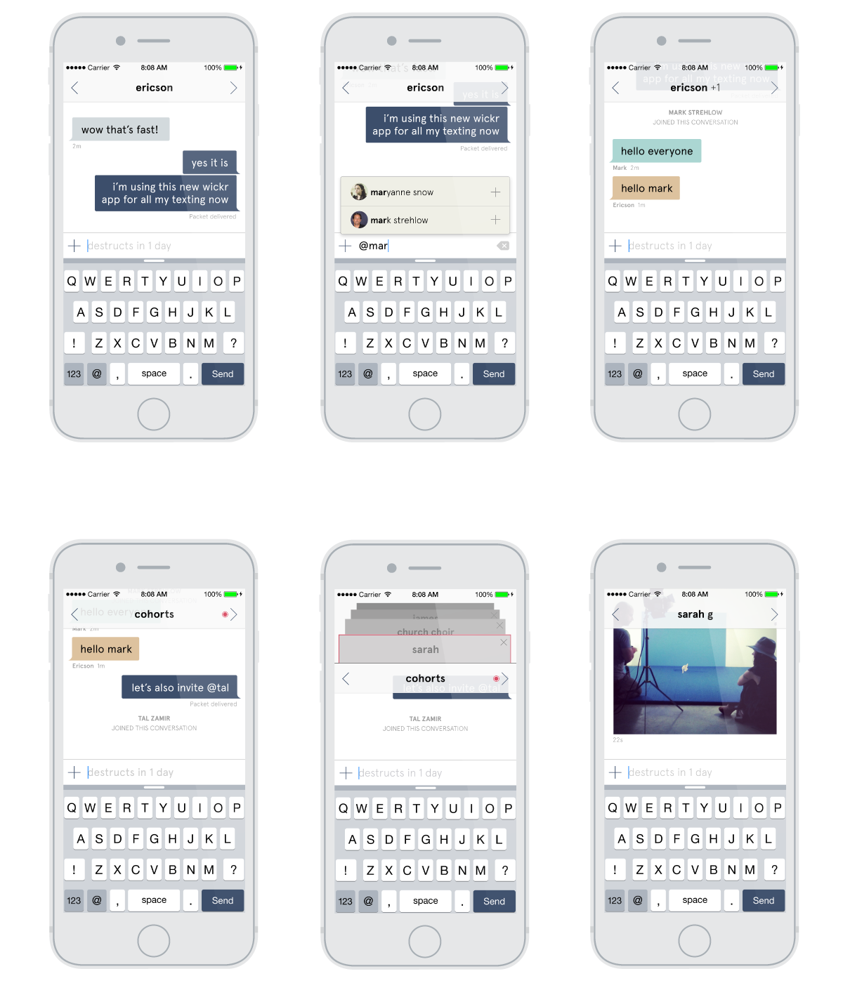 Wickr Quickr secure messaging concept