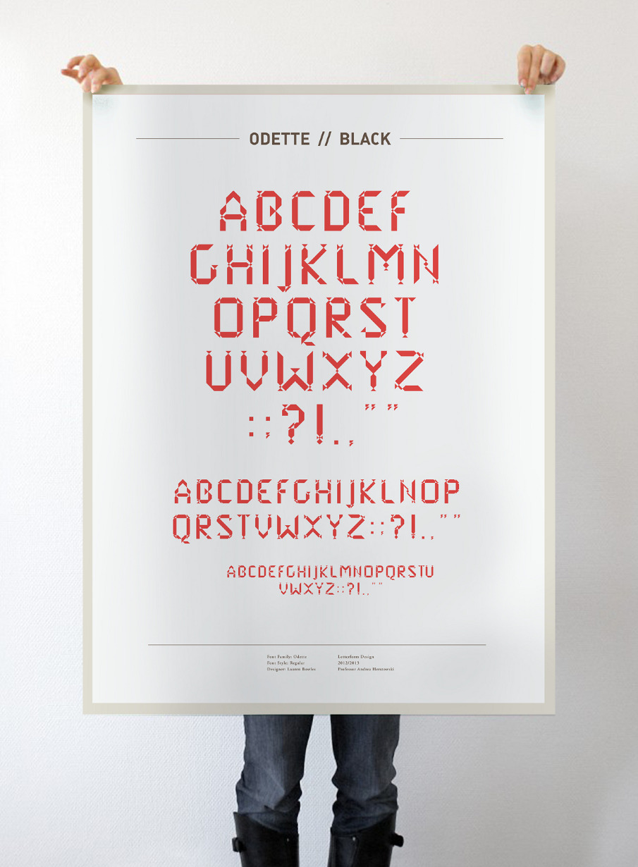 Odette Typeface - KU Visual Communication