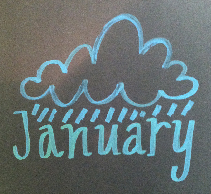 Hand Lettered January Hand Lettering - Marcie Palmer