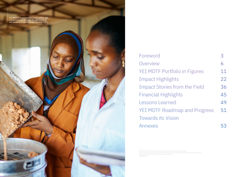 Annual Report / African Development Bank - variogram — visual communication