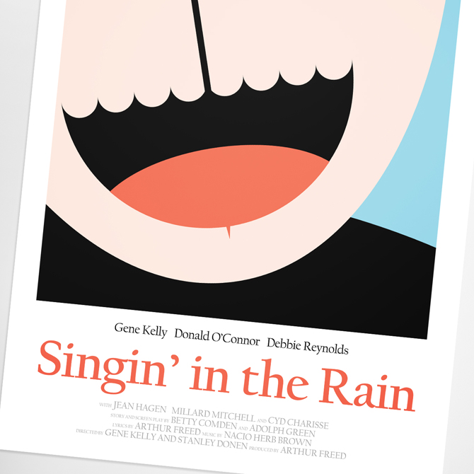 Singin In The Rain Movie Poster Excites The Portfolio Of Simon C Page