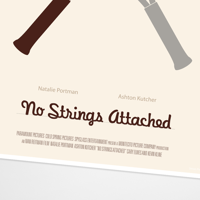 No Strings Attached Movie Poster excites the Portfolio of Simon C. Page