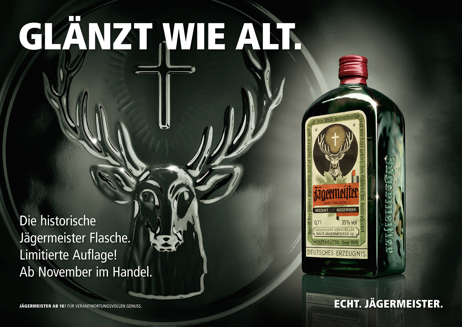 Jägermeister historische Flasche Alexander Fuchs Art Director Jägermeister historische Flasche Alexander Fuchs Art Director