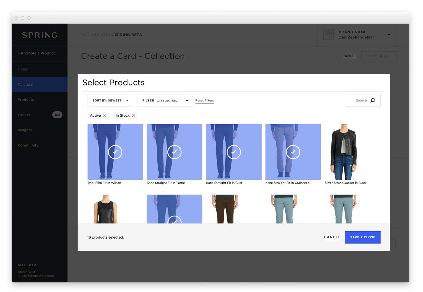 Spring – Brand Portal - Daniel Chen