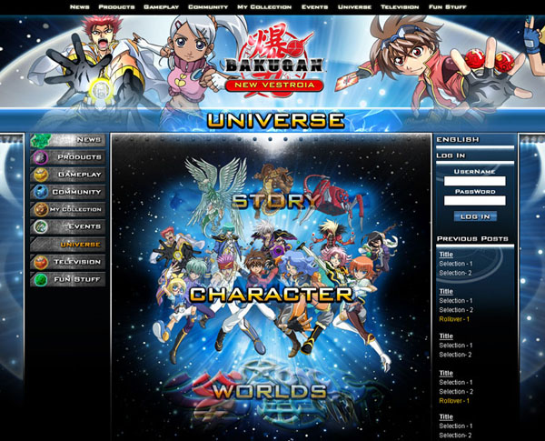 bakugan website