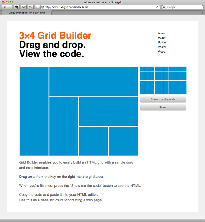 Grid Builder Web App - Thomas Gaskin | Designer