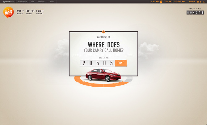 Toyota Camry Effect Andre Le Masurier Creative Art Direction