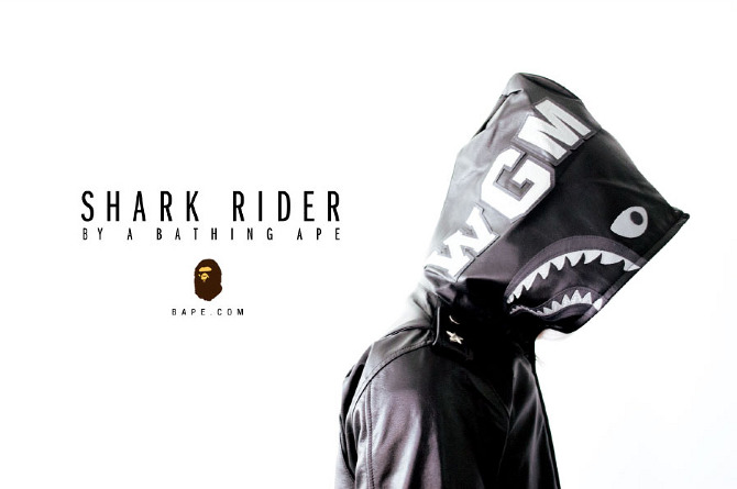 Shark Rider Ad Poster - Andy Loi