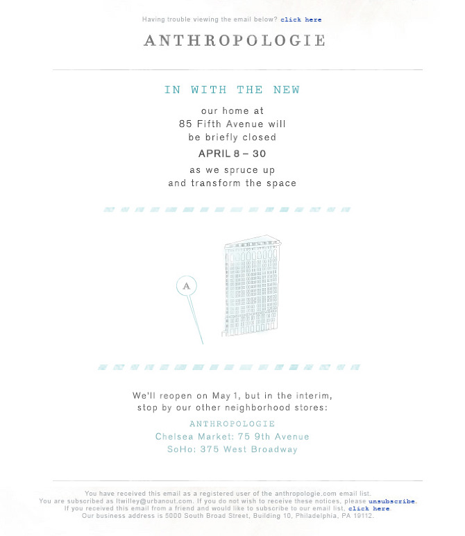 Anthropologie Email Mika Osborn