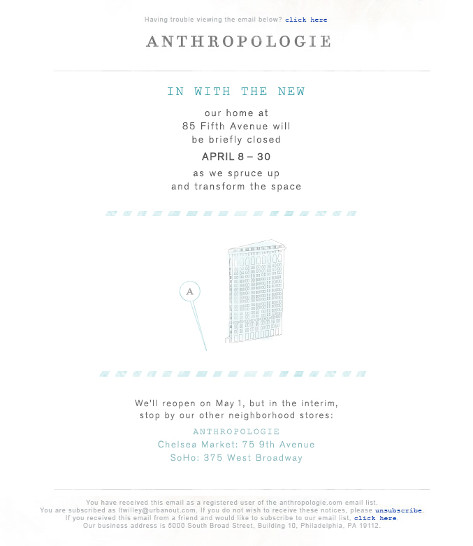 Anthropologie Email Mika Osborn