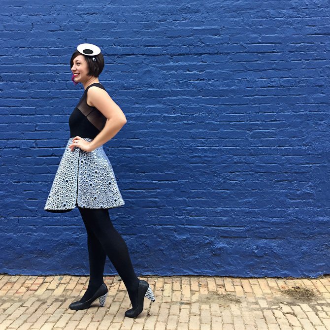 Googly Eye Dress Sarah Hanks Art Director and Maker