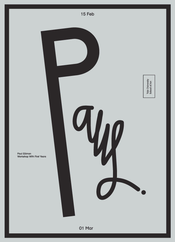 Paul Elliman at Yale Eric Hu Archives and Explorations