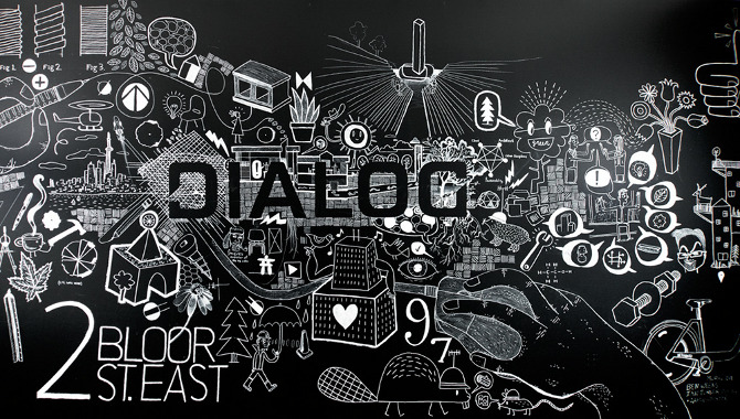 Chalk Mural for Dialog Toronto - Ben Weeks