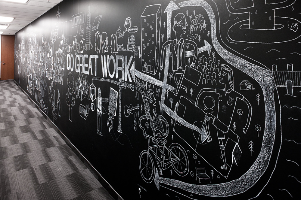 Chalk Mural for Dialog Toronto - Ben Weeks