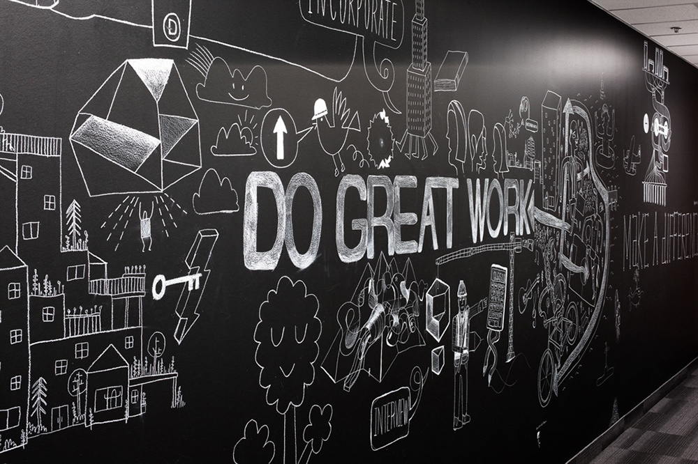 Chalk Mural for Dialog Toronto - Ben Weeks