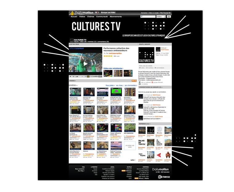 Cultures TV - Portfolio of Marion Isabelle Muszynski, UX designer.