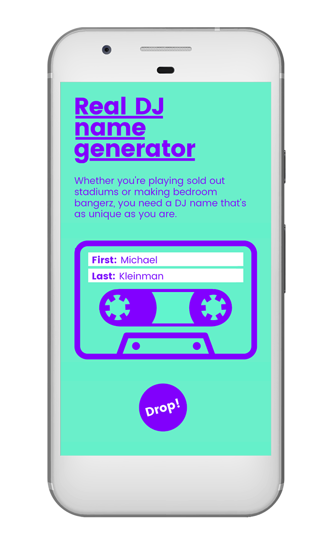 Real Dj Name Generator Michael Kleinman