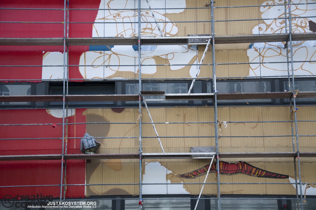 El Bocho, Tape Art, Berlin unurth street art