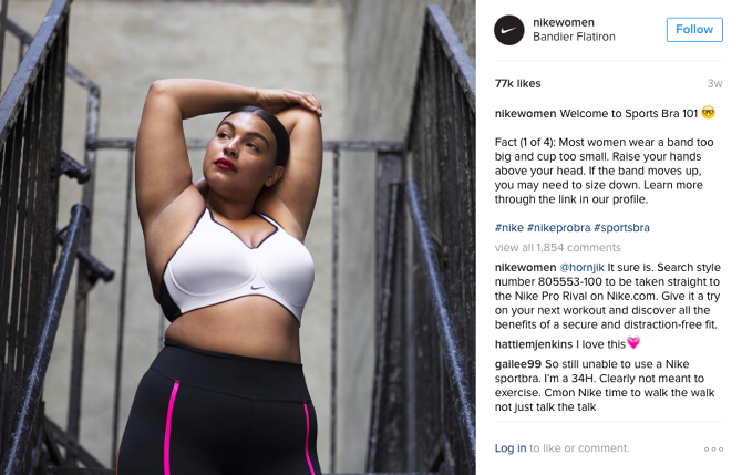 nike bra finder