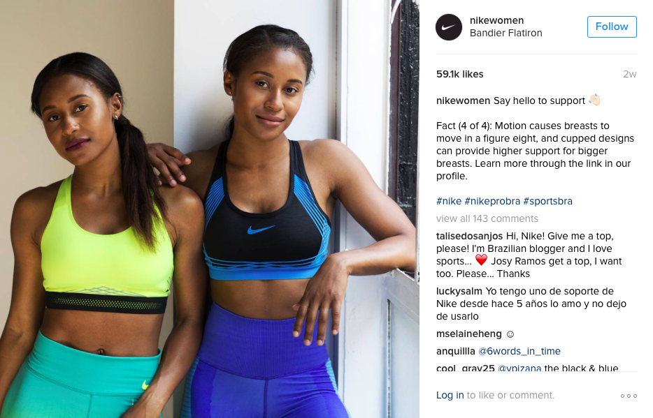 nike bra finder