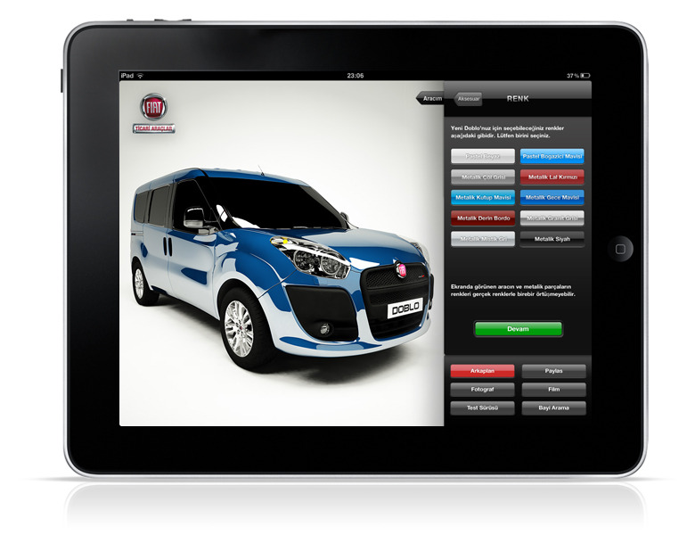 Fiat Doblo Ipad Car Configurator Ozgur Atmaca