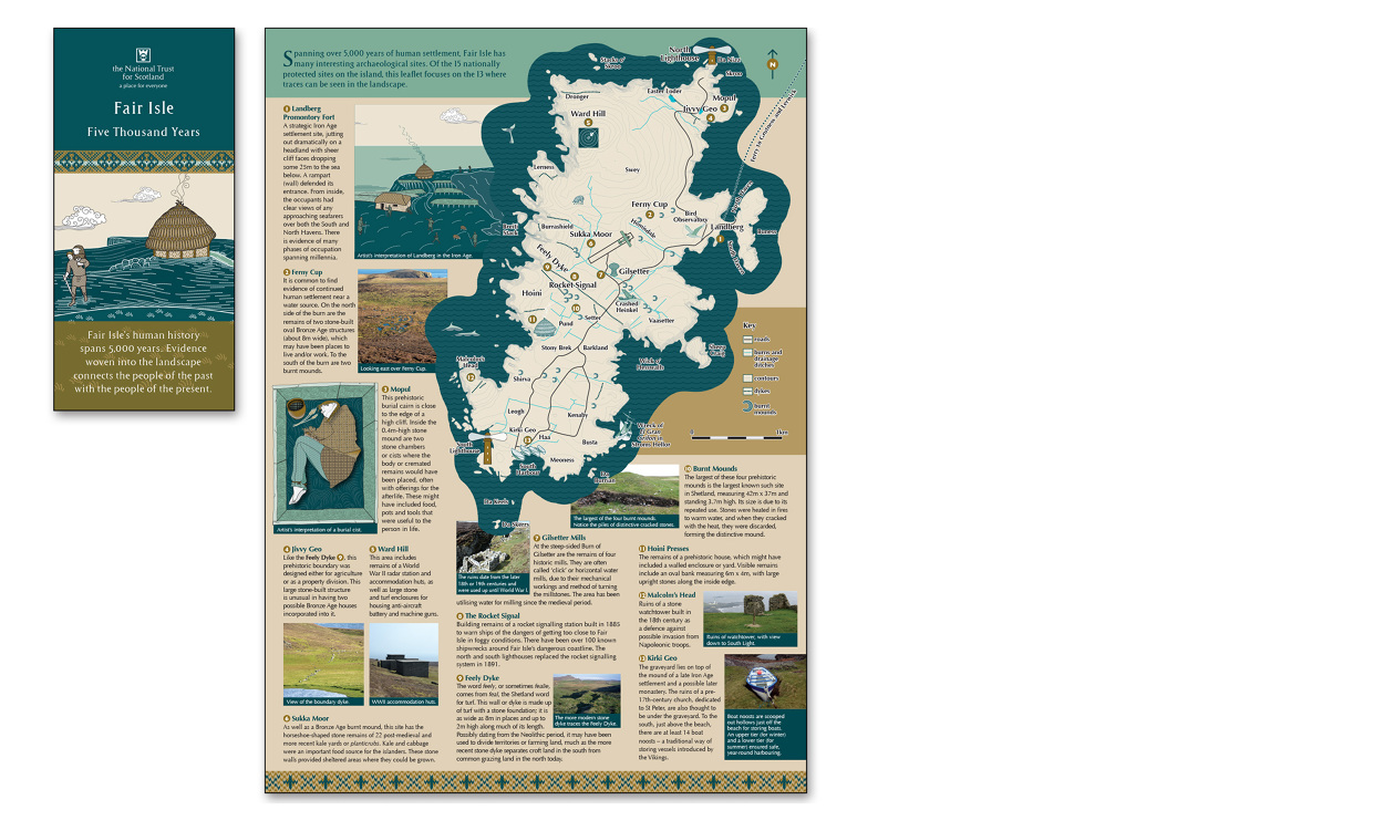 National Trust for Scotland Leaflets Tea & Type