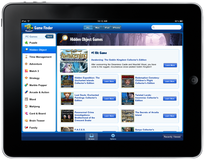 Game Finder Troy Parke Interactive Design