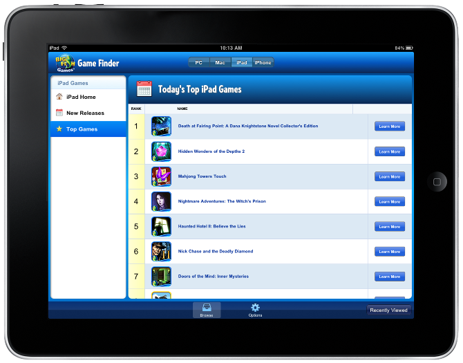 Game Finder Troy Parke Interactive Design