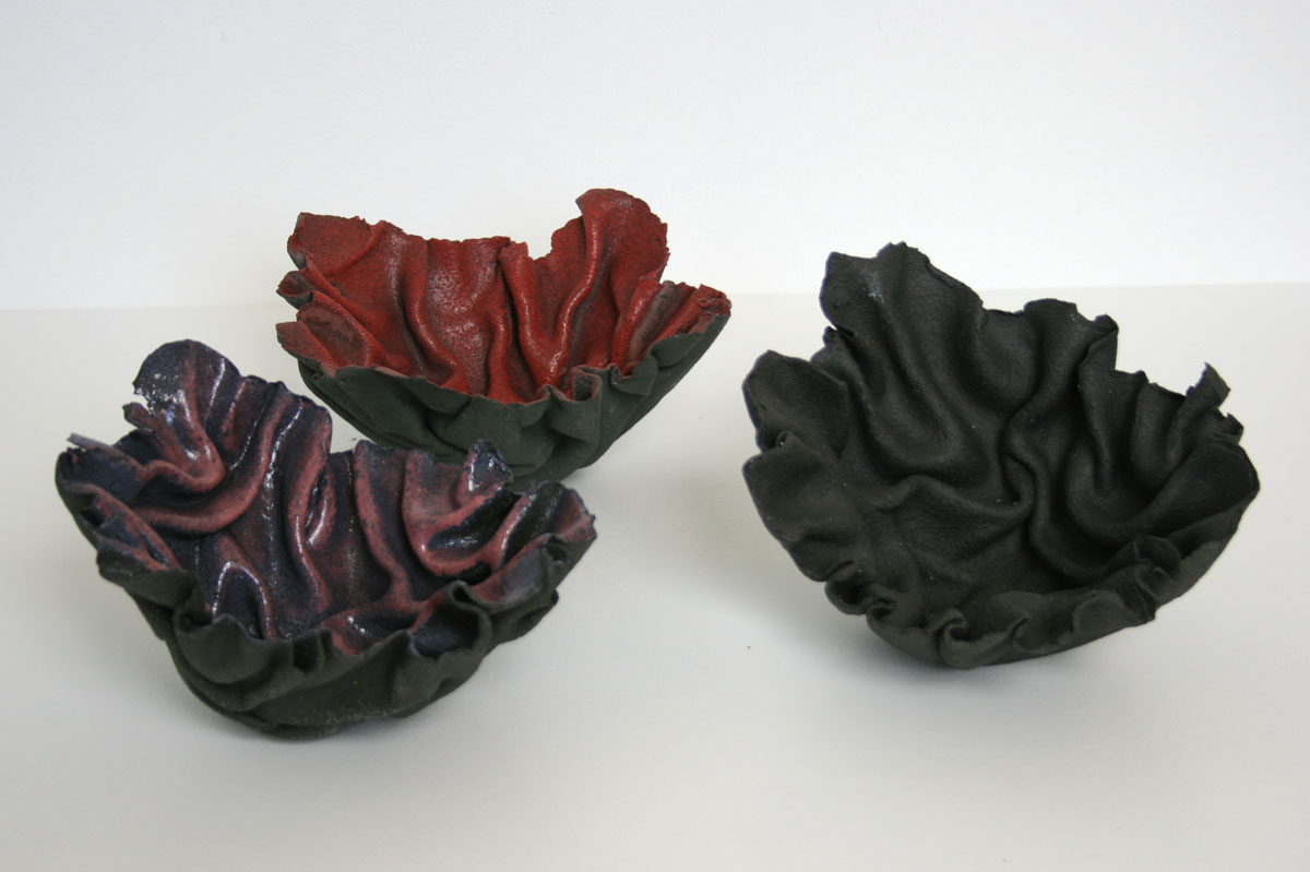 Paper clay Bowls Dermot Burgess