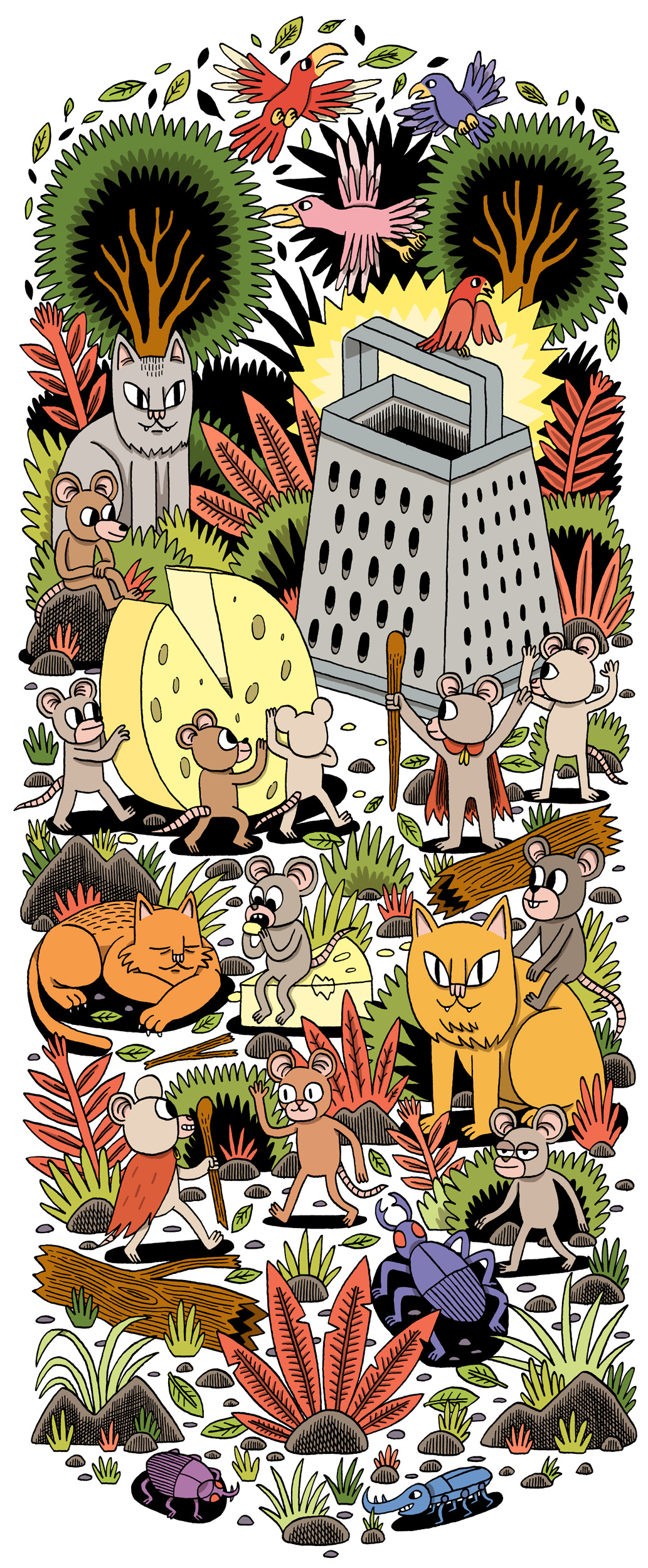 Cheese Greater Landyachtz Jack Teagle Illustration